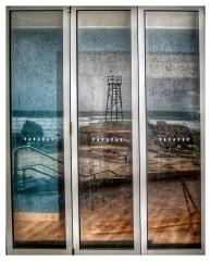 Cafe doors at Rehead - Peter Steele
